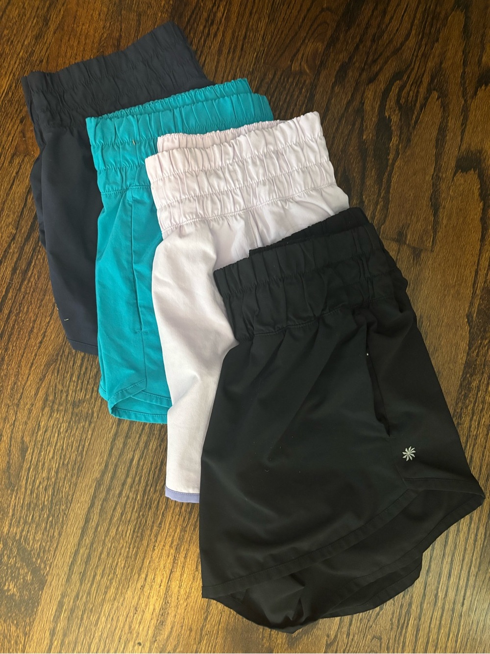 Athleta Girls  Athletic Shorts XXL- Black, Teal, White